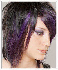 Fun purple hair color